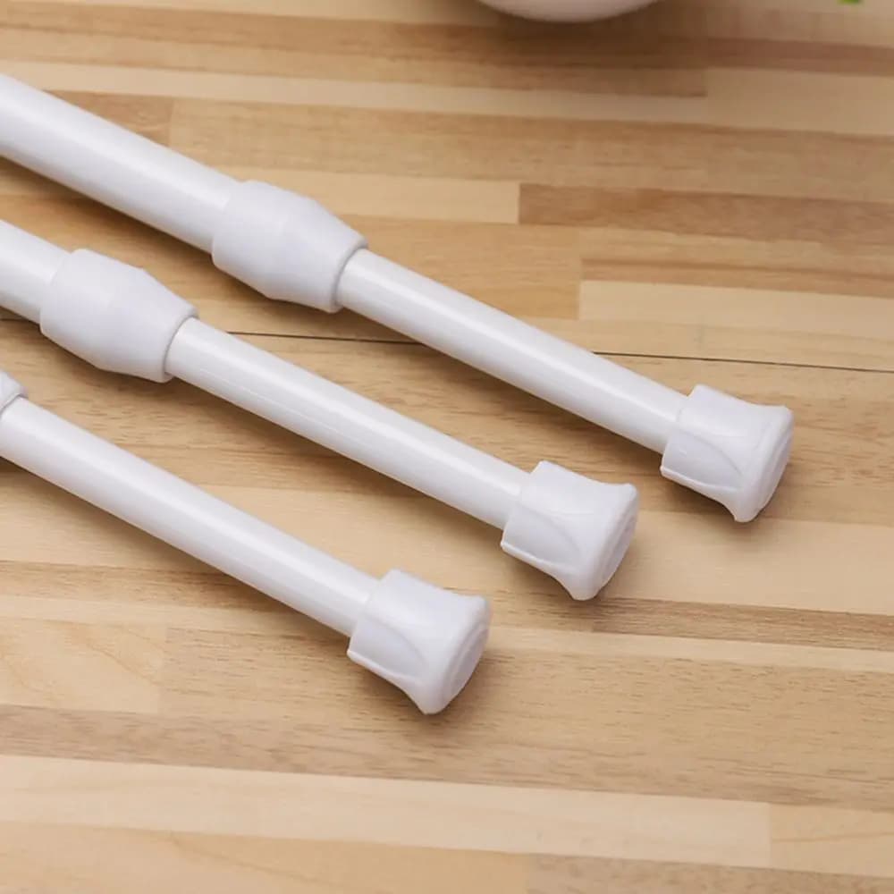 Extensible pole telescopic pole for multipurpose spring telescopic rod curtains rod for rails in net Voile