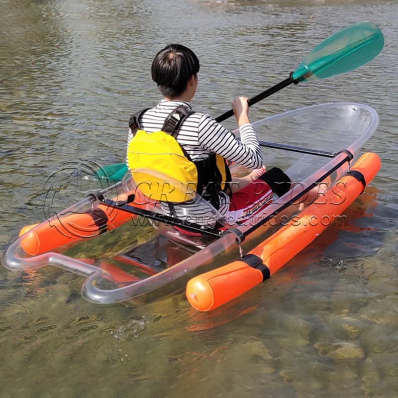 Kayak da pesca gonfiabile per 1 persona con pagaia e telaio in alluminio