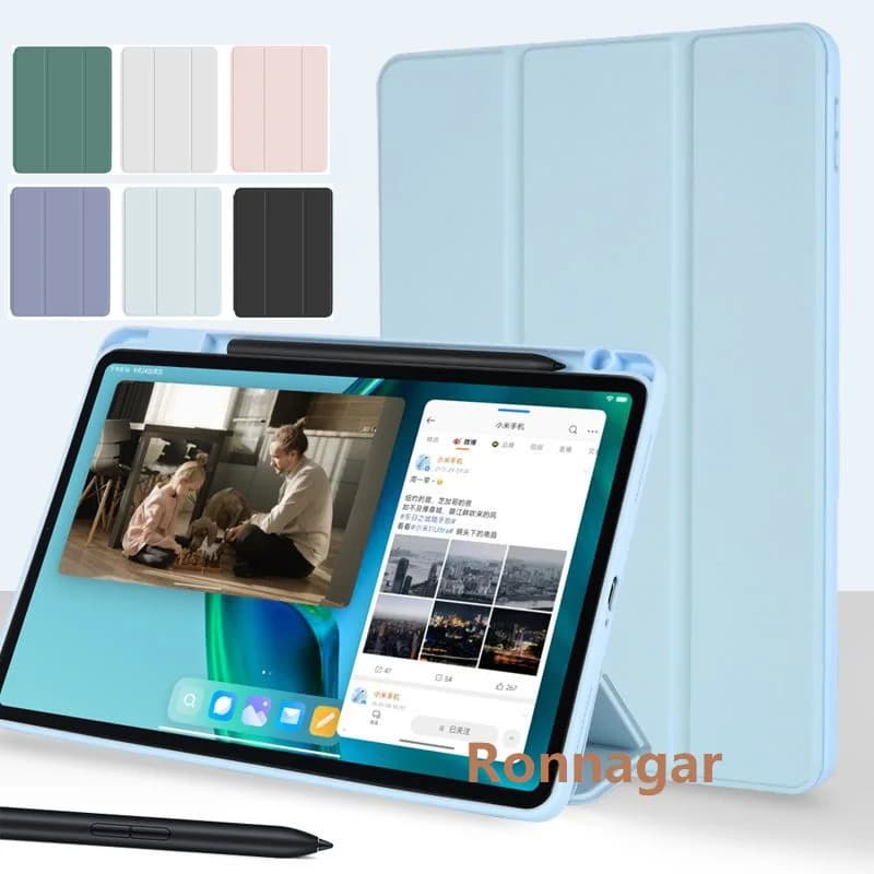 Con astuccio portamatite per Xiaomi Pad 6/Pad 6 Pro Case custodia a tre ante da 11.0 pollici per Xiaomi Pad 5/Pad 5 Pro Redmi Pad 10.6''