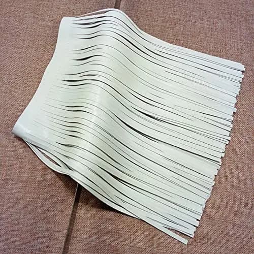 12/15/30cm PU Leather Fringe Trim Sewing Tassel Trim for DIY Craft Clothing Handbag Sewing Craft Embellishment Decoration