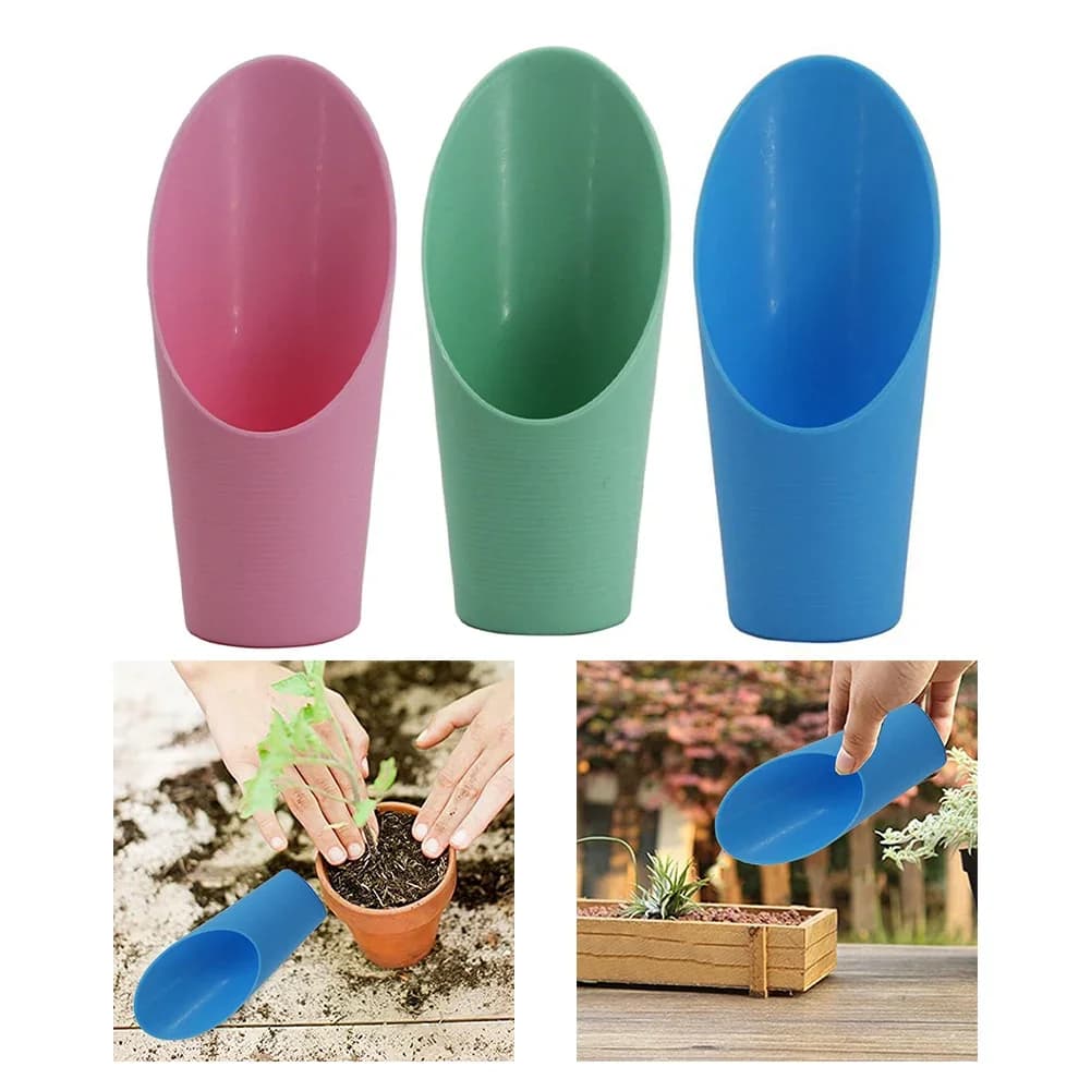 Set of Gardening Tools for Bonsai transplant, Plastic Palette for Indoor Vases 16*4 cm, Colorful and Lightweight Set