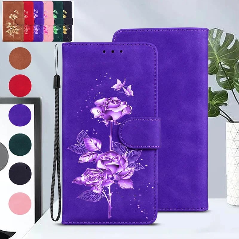 Flip Magnetic Leather Case for Samsung Galaxy S25 Edge S23 S24 S25 PLUS S23 S24 FE S21 s22 S23 s24 S25 Ultra Wallet Stand Cover