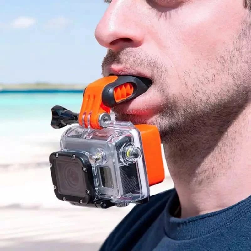 Kit di montaggio sulla bocca Surf Pattinaggio Canottaggio Dummy Bite Mouth con vite per Hero 10 9 8 7 6 5 4 3+ 3 2 1 Telecamere