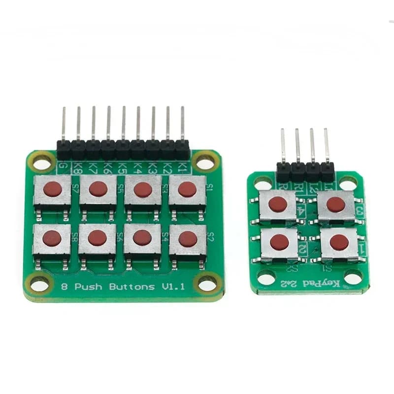 Tastiera a Matrice 2x4 e 4x2 con 8 Pulsanti V1.00 per Arduino AvR PIC, Modulo 2*4