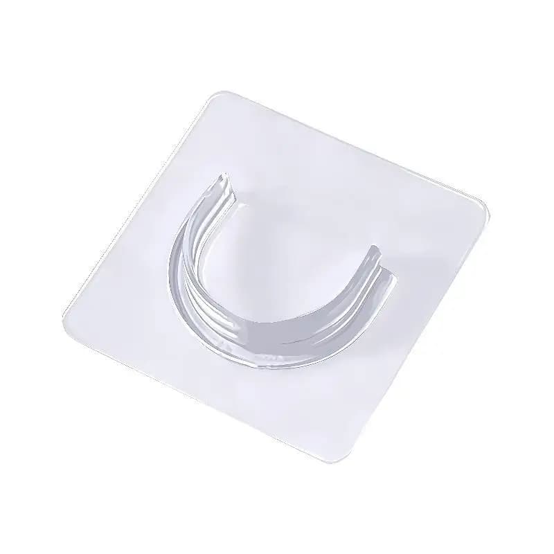 4 PCS Transparent Adhesive Curtain Rod Brackets No Drilling Strong Load Bearing Bathroom Bedroom Home Use No Fall