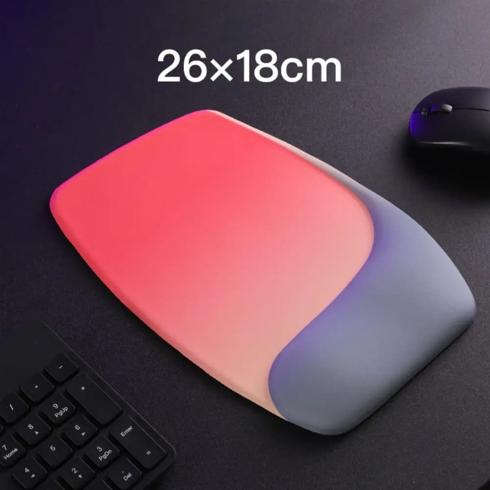Ergonomia creativa Cuscino per poggiapolsi sfumato Memory Foam Cuscino per le mani in silicone Cuscino di supporto per polso morbido antiscivolo universale