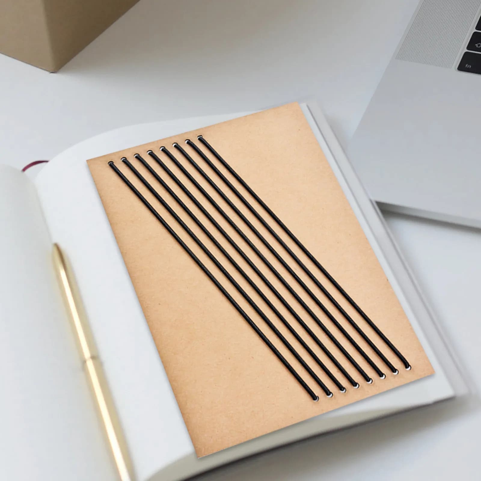 10 Pezzi Fascette Elastiche per Diario, Banda Elastica a Molla per Fissaggio Copertina Quaderno da Viaggio, Fascia per Scrapbook e Agenda Giornaliera