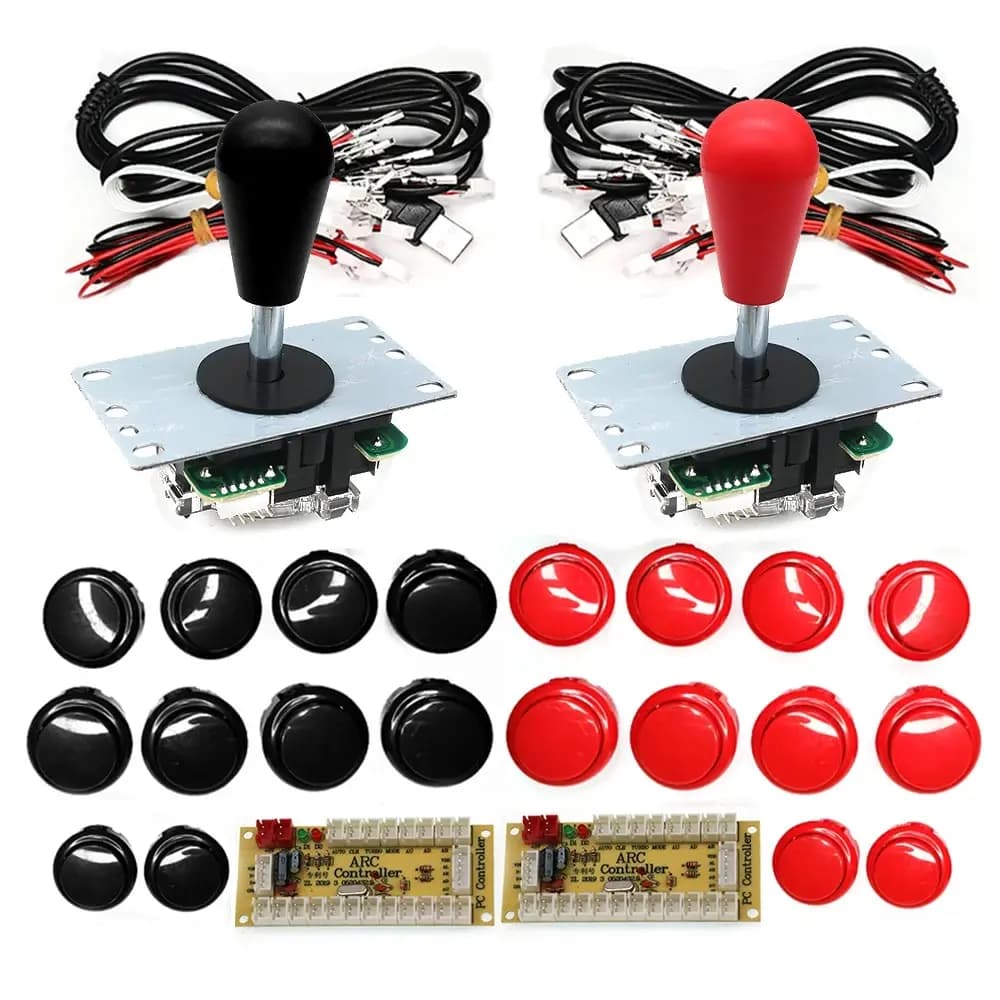 Copy SANWA Gaming Machine Arcade Console DIY Kit Joystick 8-way Cleaners for PC Raspberry Pi Zero Delay Controller USB Card