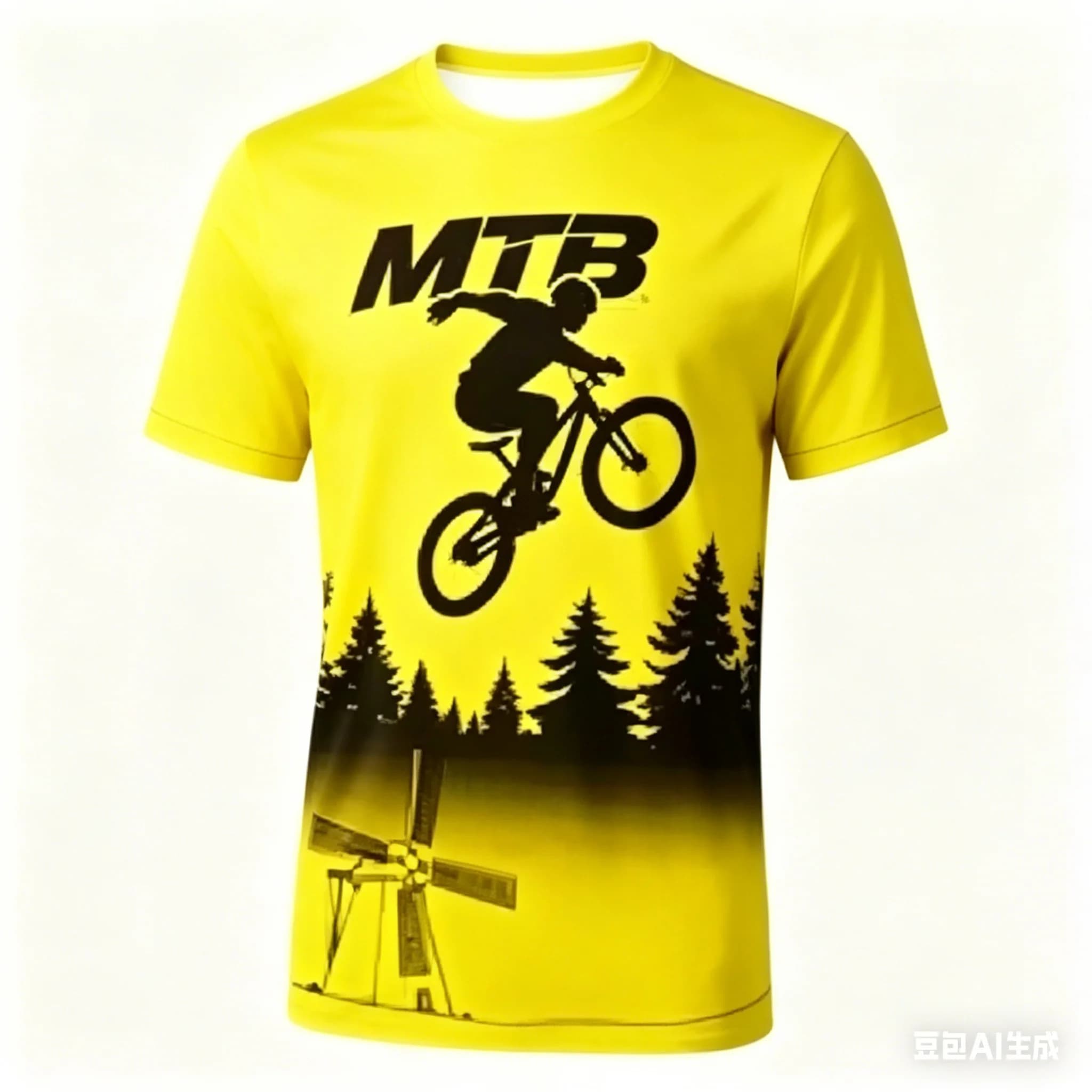 Maglietta Sportiva da Uomo a Maniche Corte, Traspirante, per Mountain Bike e Motociclismo Fuoristrada, Asciugatura Rapida, Collo Rotondo