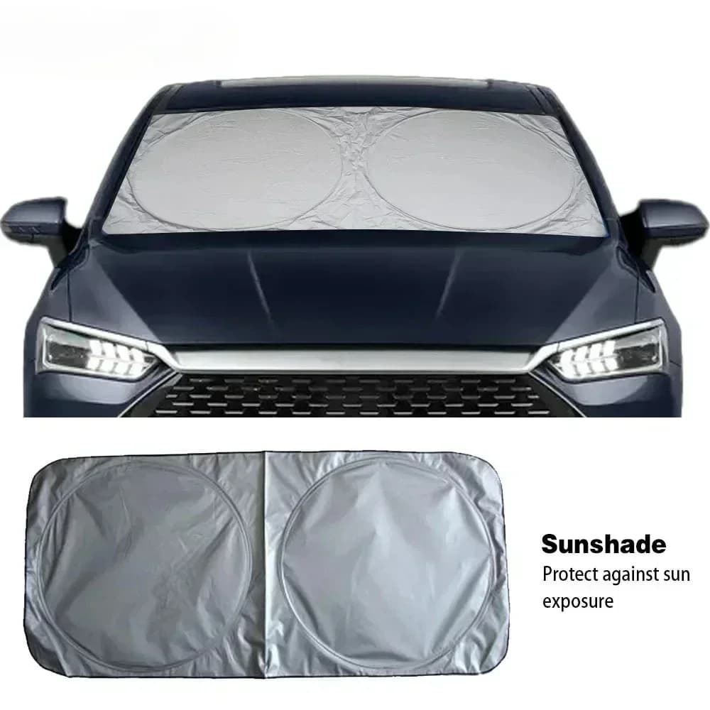 Parasole Pieghevole per Auto - Protezione UV Riflettente per Parabrezza Anteriore/Posteriore/Laterale