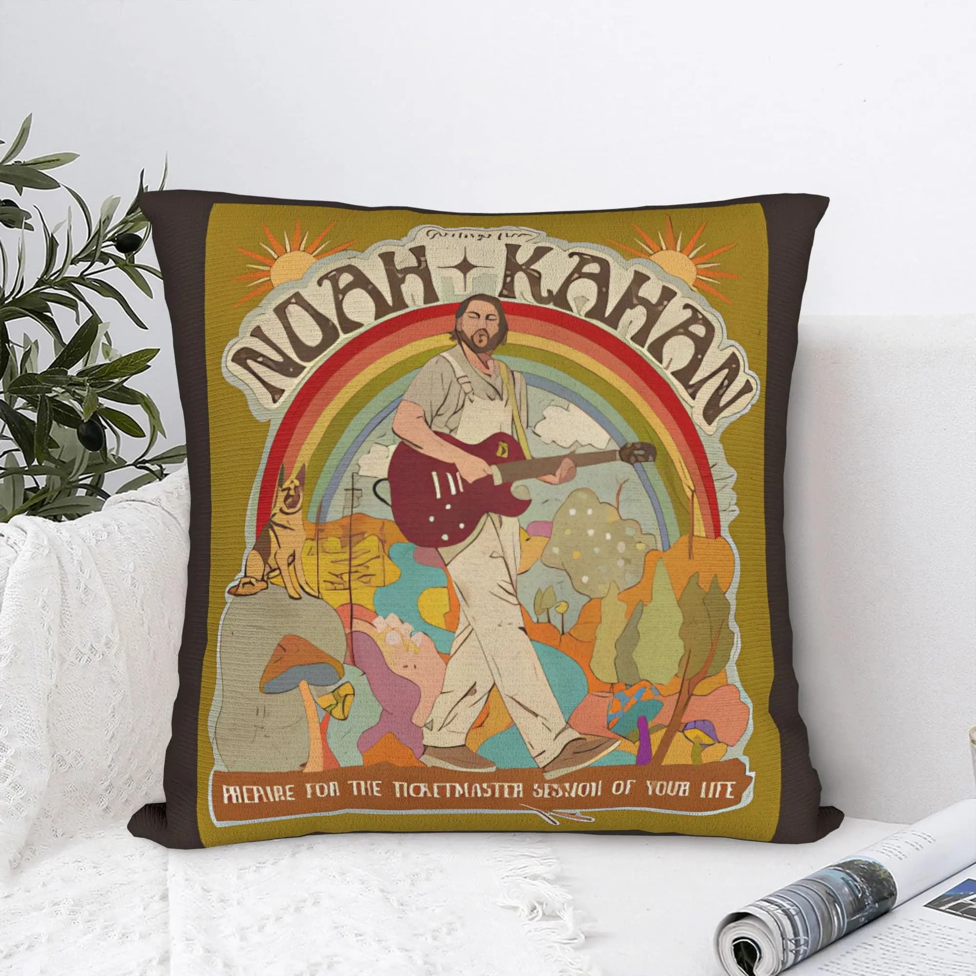 Noahs Kahans Art Bootleg Merch Pillow Cover Cute Funny Pillow Case For Living Room Sofa Soft Pillowcases Gift Idea