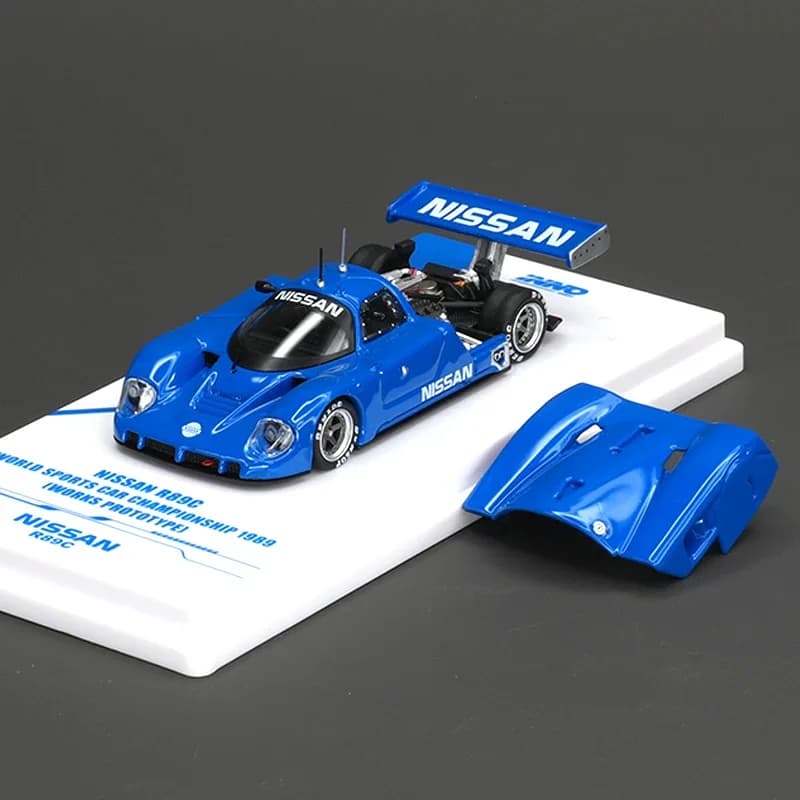 Disponibile INNO R89C 1:64 NISSAN Blue Open Hood Diecast Diorama Collezione di modelli di auto Giocattoli in miniatura