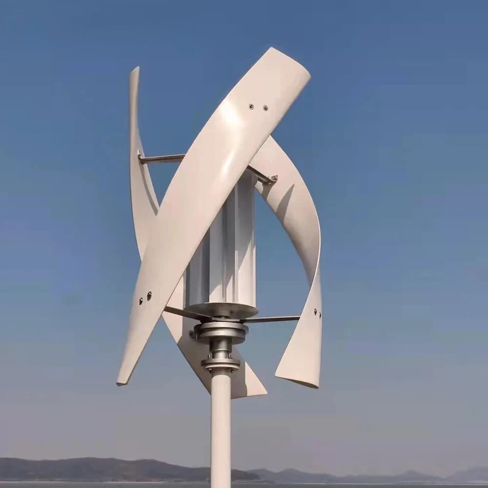 nuovo sistema 15KWH/giorno con pannello solare Batteria 5KW Asse verticale Maglev Turbina eolica Consegna gratuita per turbine eoliche domestiche