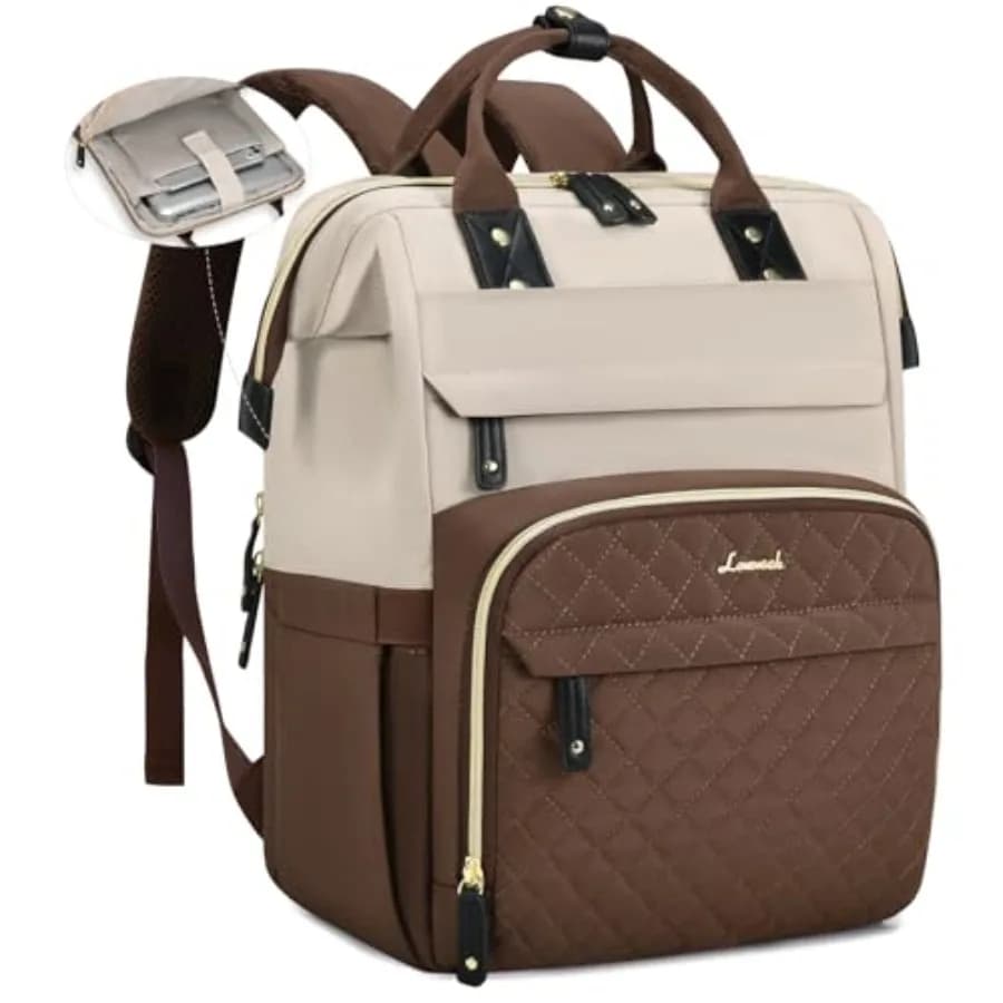 Zaino per laptop da donna, borsa impermeabile per infermiere, zaino da lavoro per insegnanti, borsa da viaggio per computer, zaino per l'università