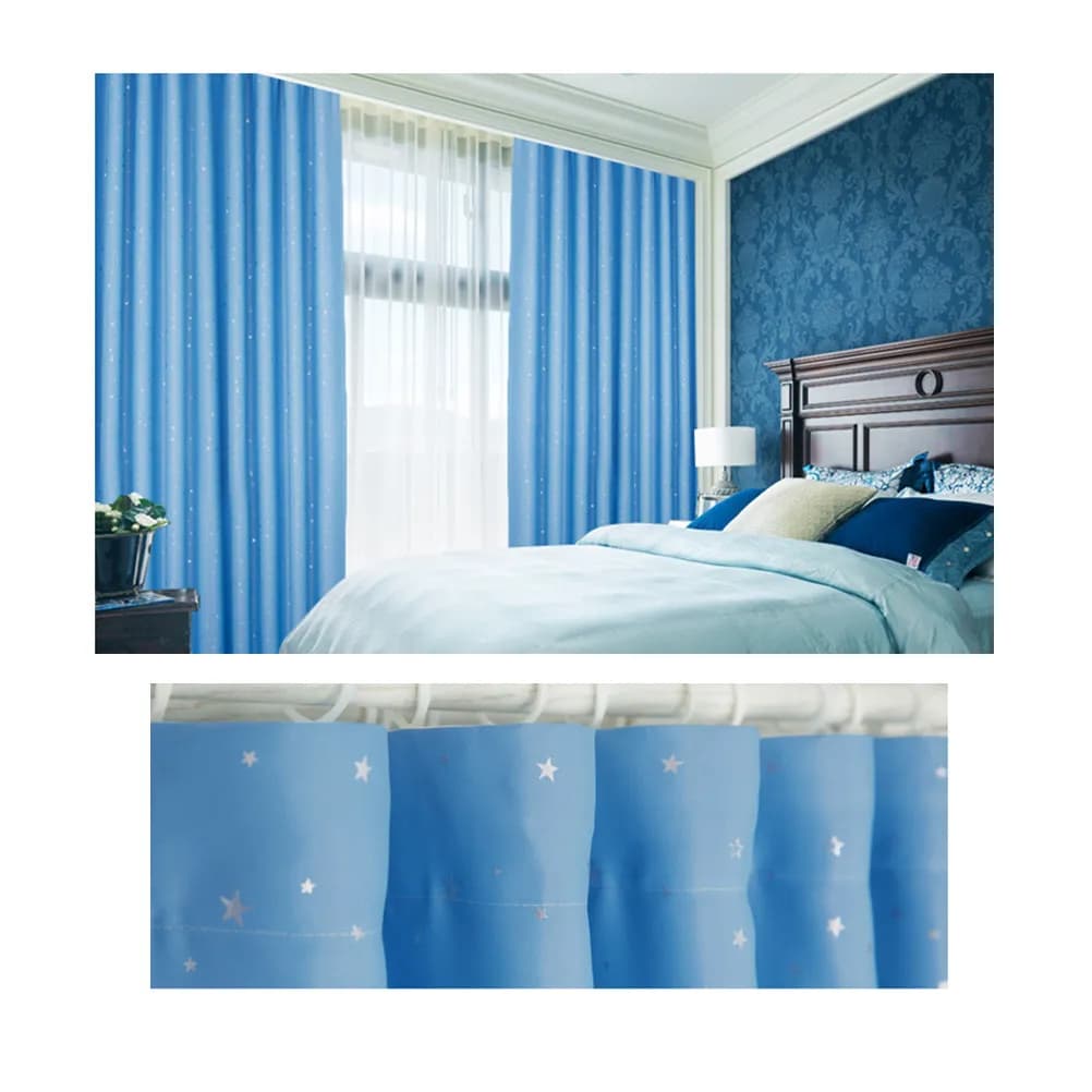 Tende Oscuranti Blu Cielo 100x135cm, Protezione Totale dalla Luce, Oscuranti per Camera da Letto, Soggiorno e Cucina