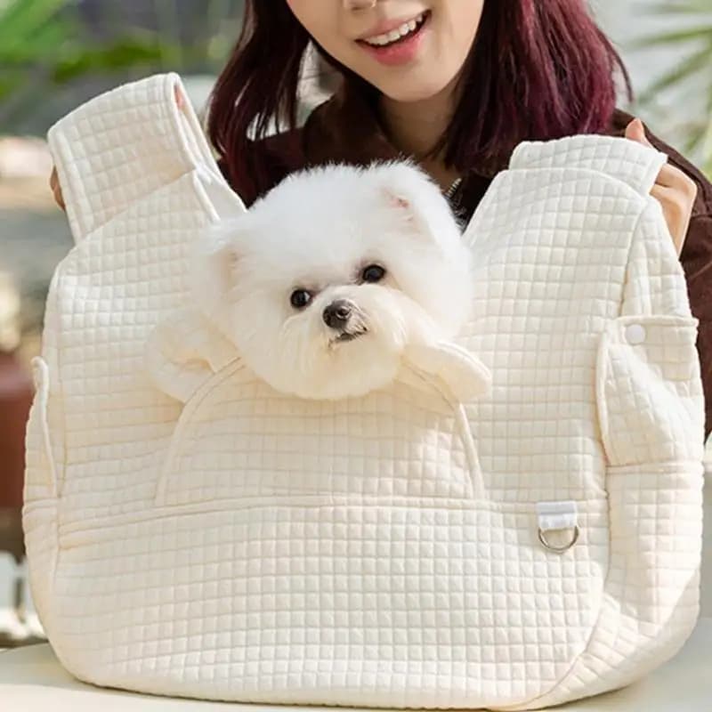 Borsa spaziosa per gatti Borsa traspirante Borsa per trasportini per animali domestici per gatti Viaggio all'aperto X3UC