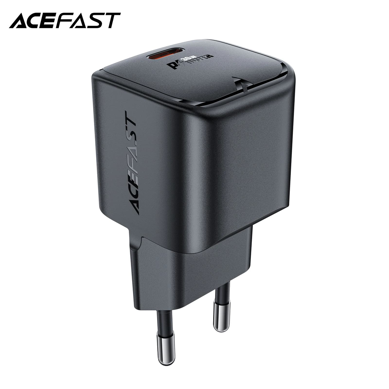 ACEFAST A77 GaN 30W Caricatore per telefono da viaggio a parete a ricarica rapida per iPhone 16/15 Pro Max TypeC PD Adattatore di ricarica rapida per Samsung