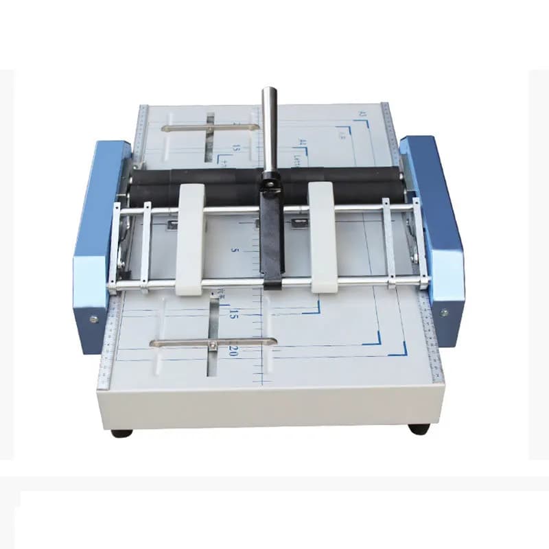 220 V Manual A3 Paper Booklet Riding Saddle Stapler Pamphlet Brochure Binding And Folding Machine for Print Shop Office