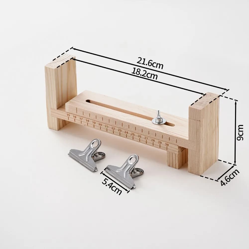 New Solid Wooden Braiding Frame Handmade Adjustable Weaving Loom DIY Craft Fixed Plate Necklace Bracelet Rope Making