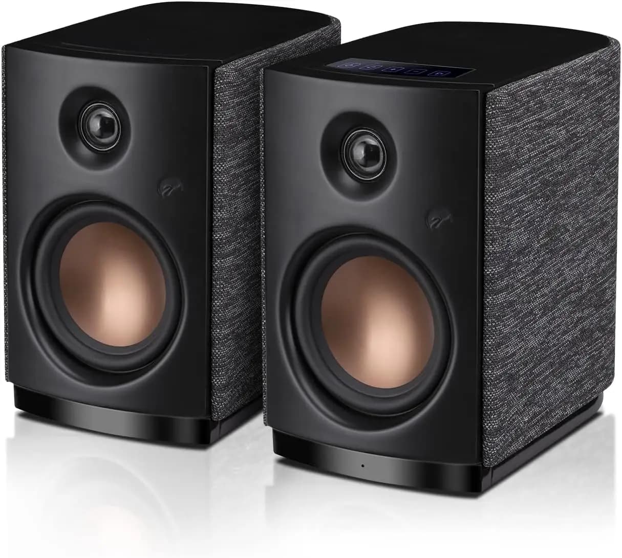 HiVi cigni OS-10 altoparlante stereo HiFi, altoparlante da scaffale per computer attivo Bluetooth 5.0-4 pollici (circa 10.2 cm) dynamic ba