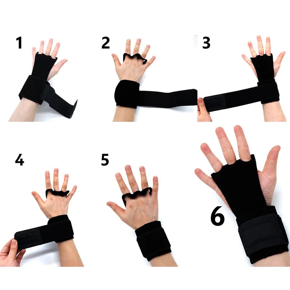 1 pair of fitness gloves breathable weight lifting gloves without finger support for wrist workout in gym cross training powerlifting detachment