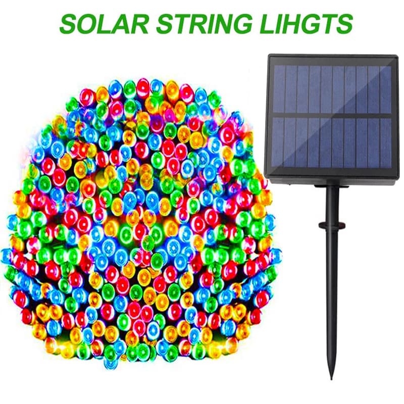 Luci 400 LED 40M luci a stringa solare LED fata solare luci impermeabile LED Flash decorazione luce Festival giardino Patio natale