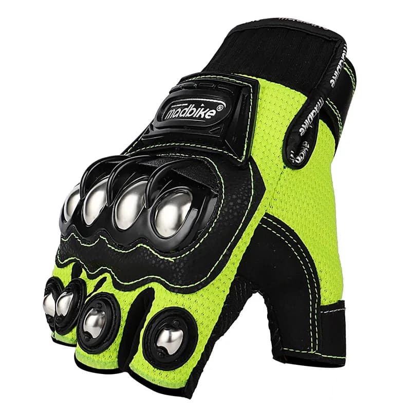 Nocche in ottone moto MTB guanti tattici mezze dita bici protettiva sicurezza della bicicletta equitazione pesca ciclismo inverno per gli uomini