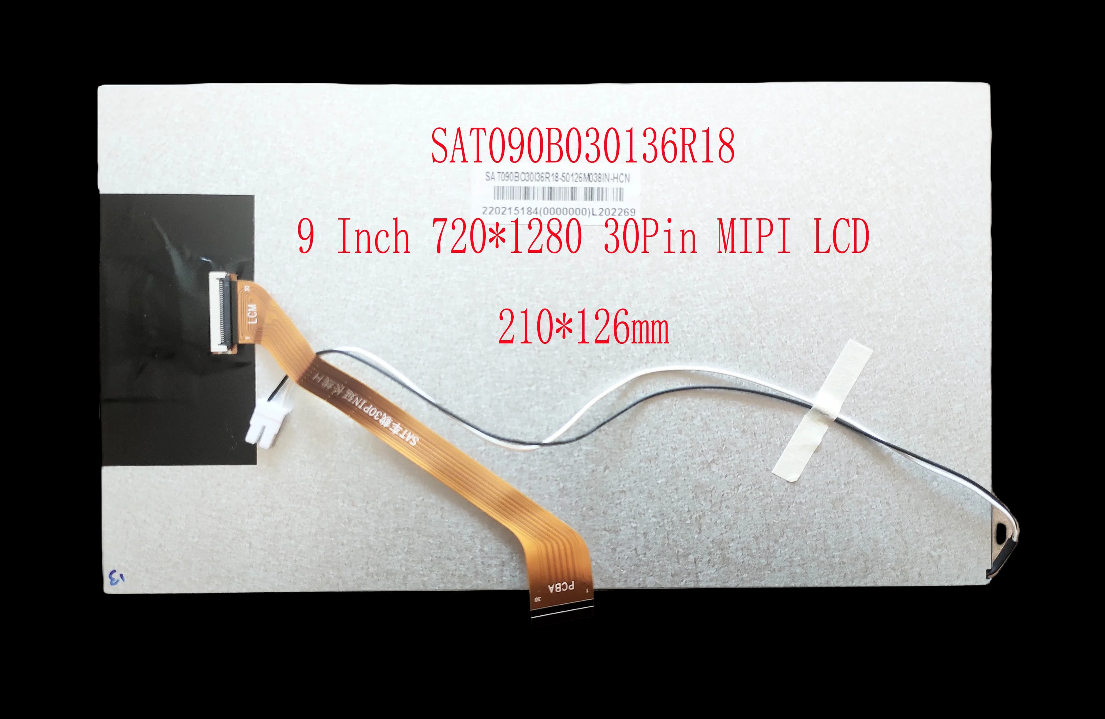 LCD a 9 pollici di Mipi dell'affissione a cristalli liquidi di IC-9707 30pin 210*126mm 720*1280 di IPS per la Radio