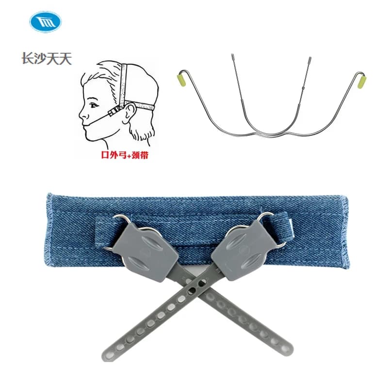 1 pz cintura per il collo di sicurezza dentale copricapo ortodontico divaricatori tappo per testa ortodontica arco extraorale e dispositivo di trazione maxillare