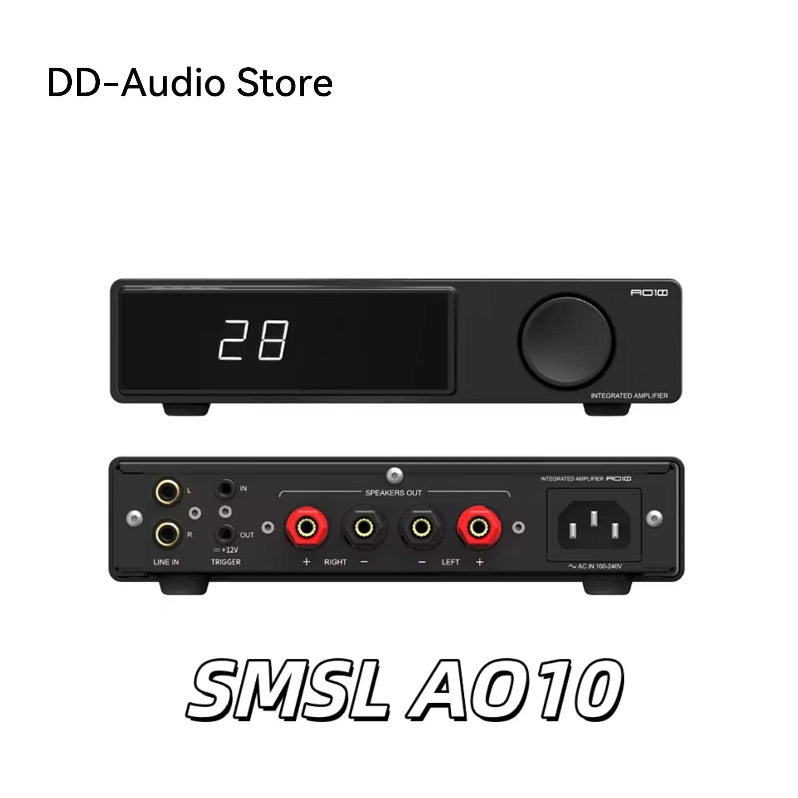 ​SMSL AO10 Power Amplifier Bluetooth Hi-Fi Amplifier with Noise-Free Precision Volume Design & Compatible with Passive Speakers