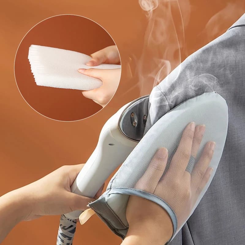 Asse da Stiro Portatile in Tessuto Lavabile, Mini Guanti Anti-scottatura, Asse da Stiro Resistente al Calore e alle Macchie per Negozi di Abbigliamento