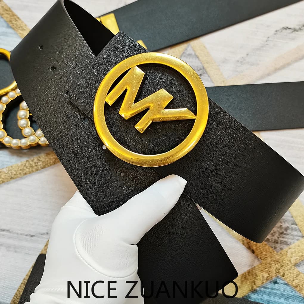 Ladies' Luxurious Belts, American Minimalist Luxury Ladies' Belts, Fashionable Genuine Leather Belts, 7-centimeter Personalized Dress Accessory Belts, Slim and Versatile Leather Belts.