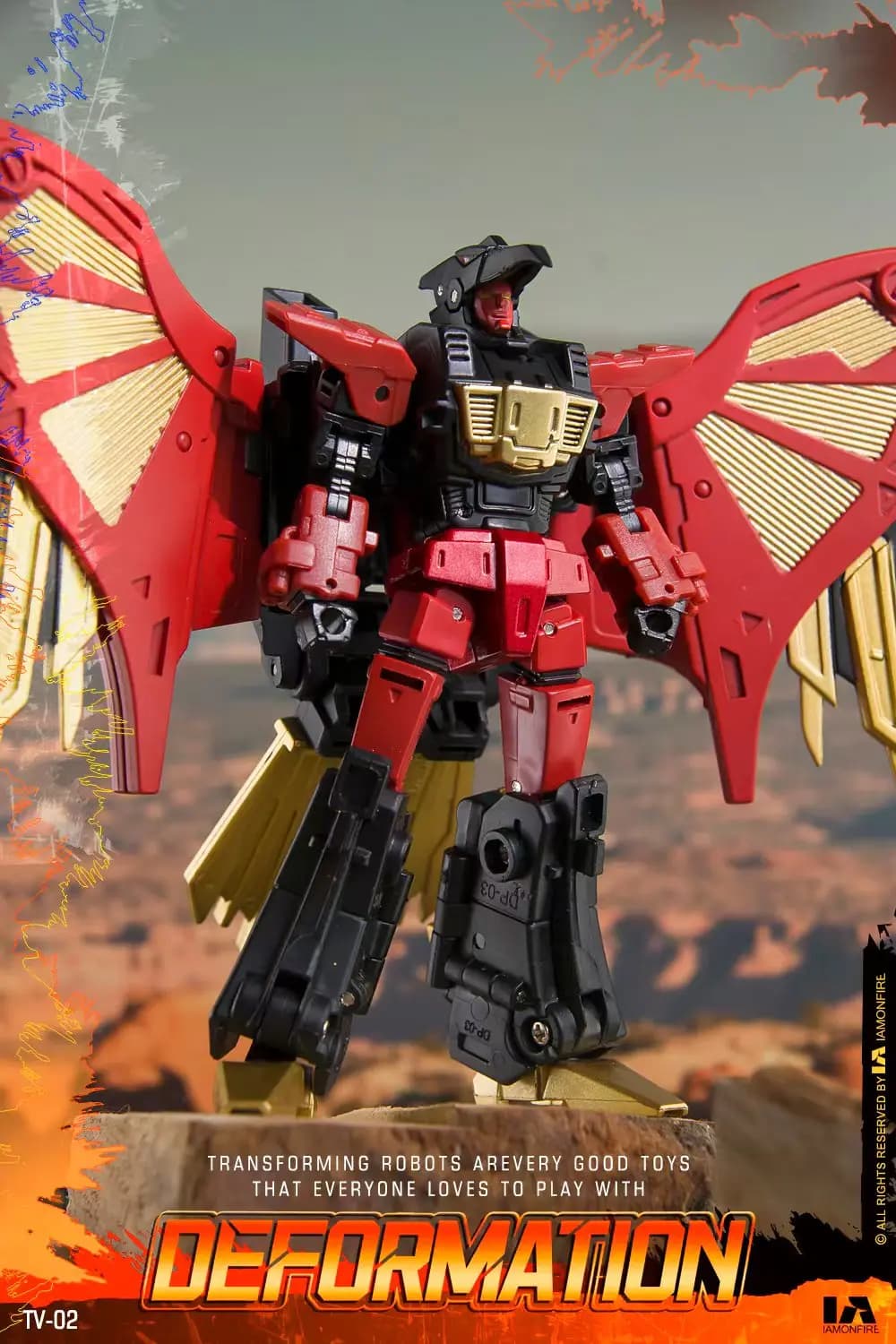 TV02 Divebomb 10cm Transformation Predacons Predaking Action Figure Giocattoli