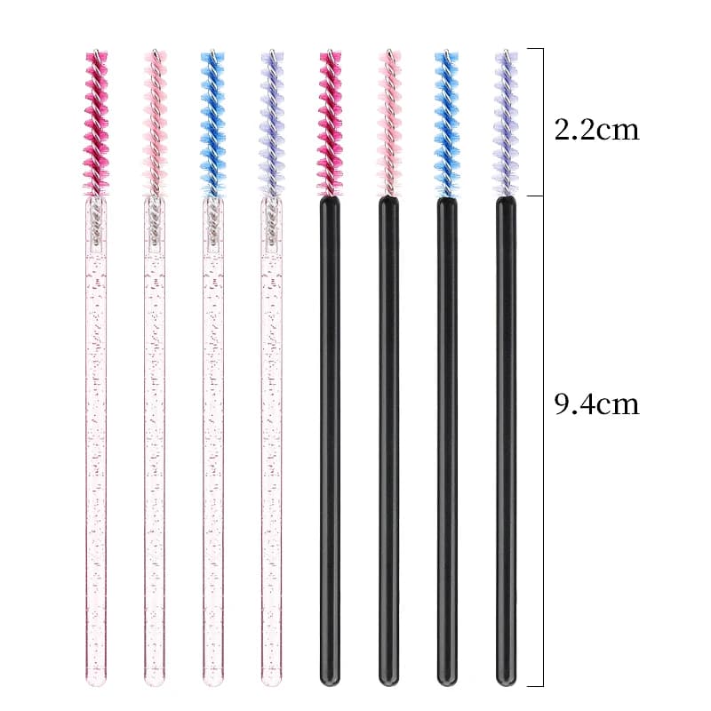 50/100 pcs Disposable Crystal Eyelash Brush Eyebrow Comb Eye Lash Extension Mascara Wands Eyelashes Makeup Brushes Beauty Tool