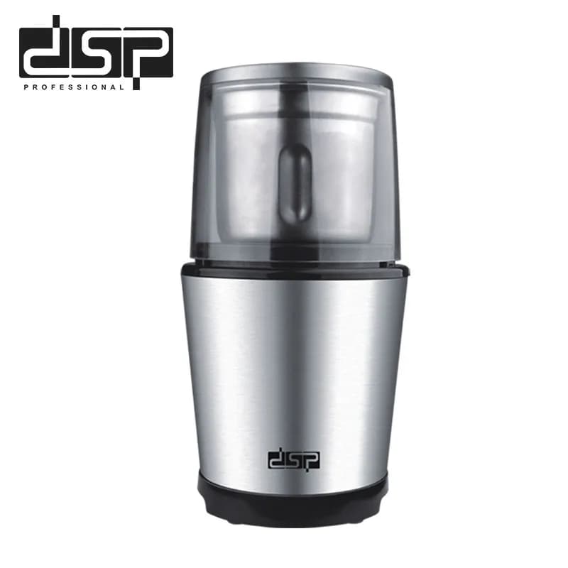 Dansong DSP Small Household Electric Coffee Bean Mill Stainless Steel Auto Grinding Machine, Fine Uniform Grind Create Perfect B