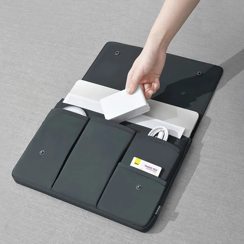 Custodia protettiva per laptop per 13 14 15 16 pollici Borsa per computer portatile multifunzionale Borsa per laptop impermeabile Forniture aziendali
