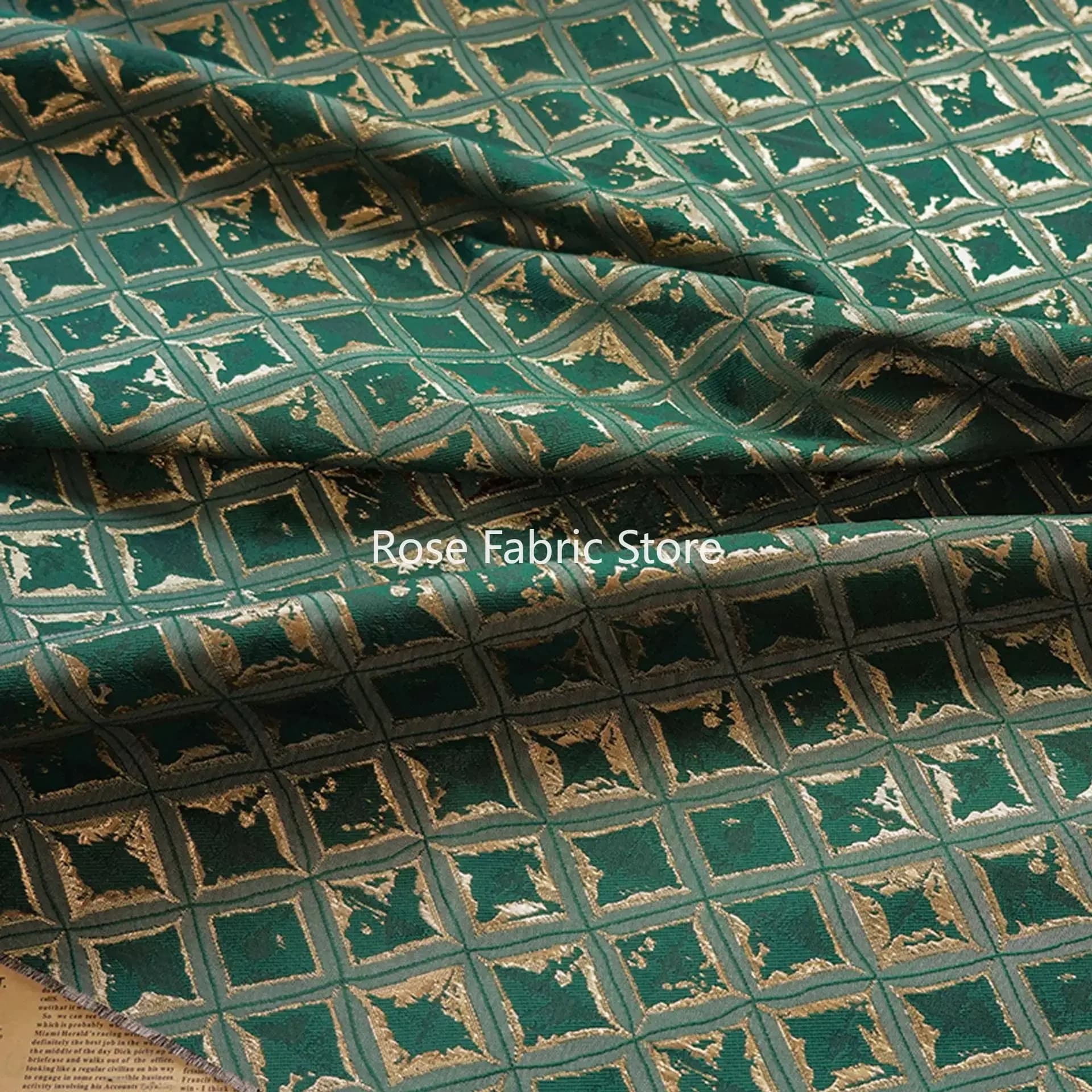 Tessuto jacquard con motivo geometrico semplice da 1 metro, tende per la casa, borsa per cuscino, tessuto da cucito decorativo