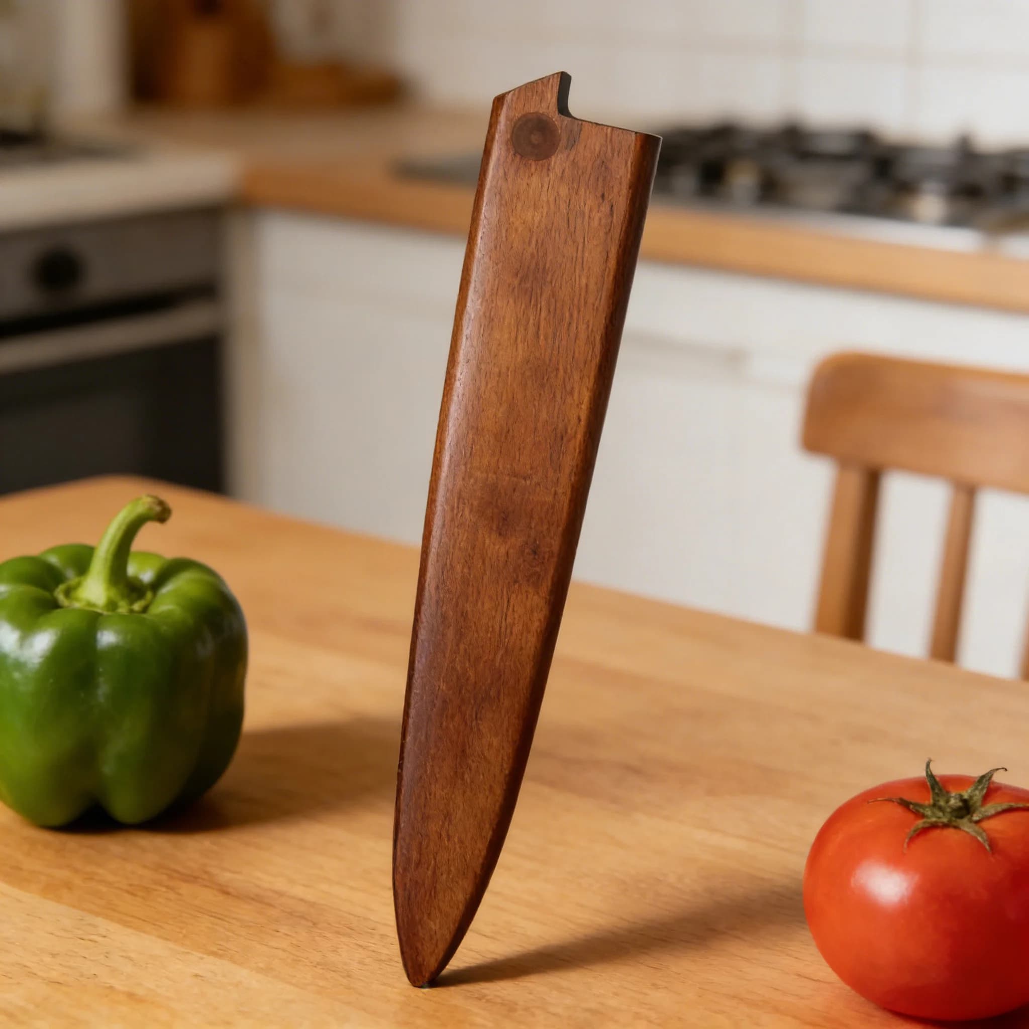 Wooden Knife Sheet Multifunction Kitchen Knife Case Protective Wooden Knife Slicing Knife Cooking Knife Kitchen Tool