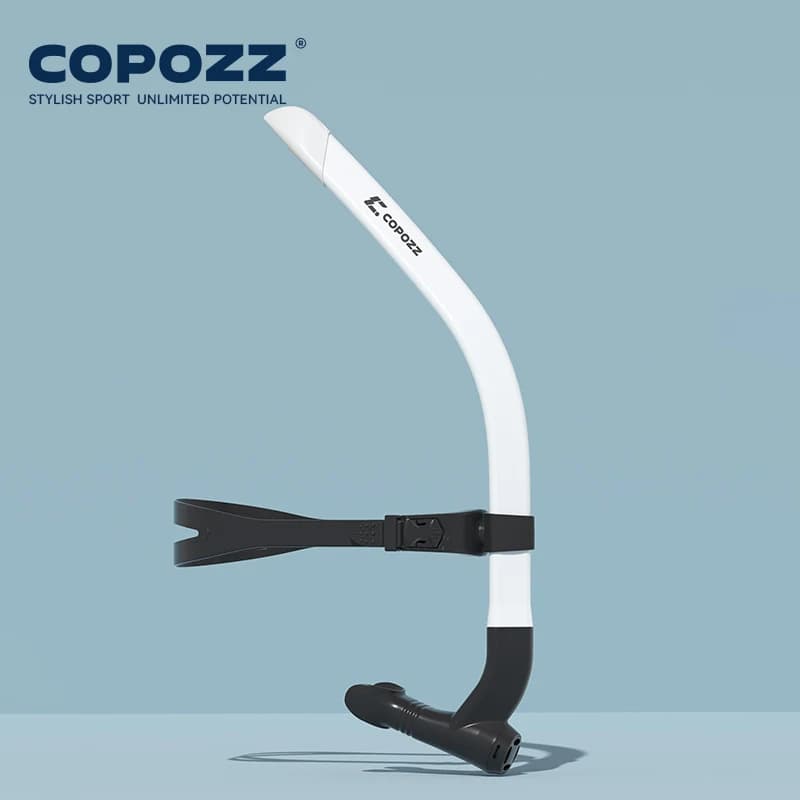 COPOZZ Front Head Nuoto Training Snorkel Silicone Mouthlet Junior Nuotatori Diving equipment completely dry for young males and females