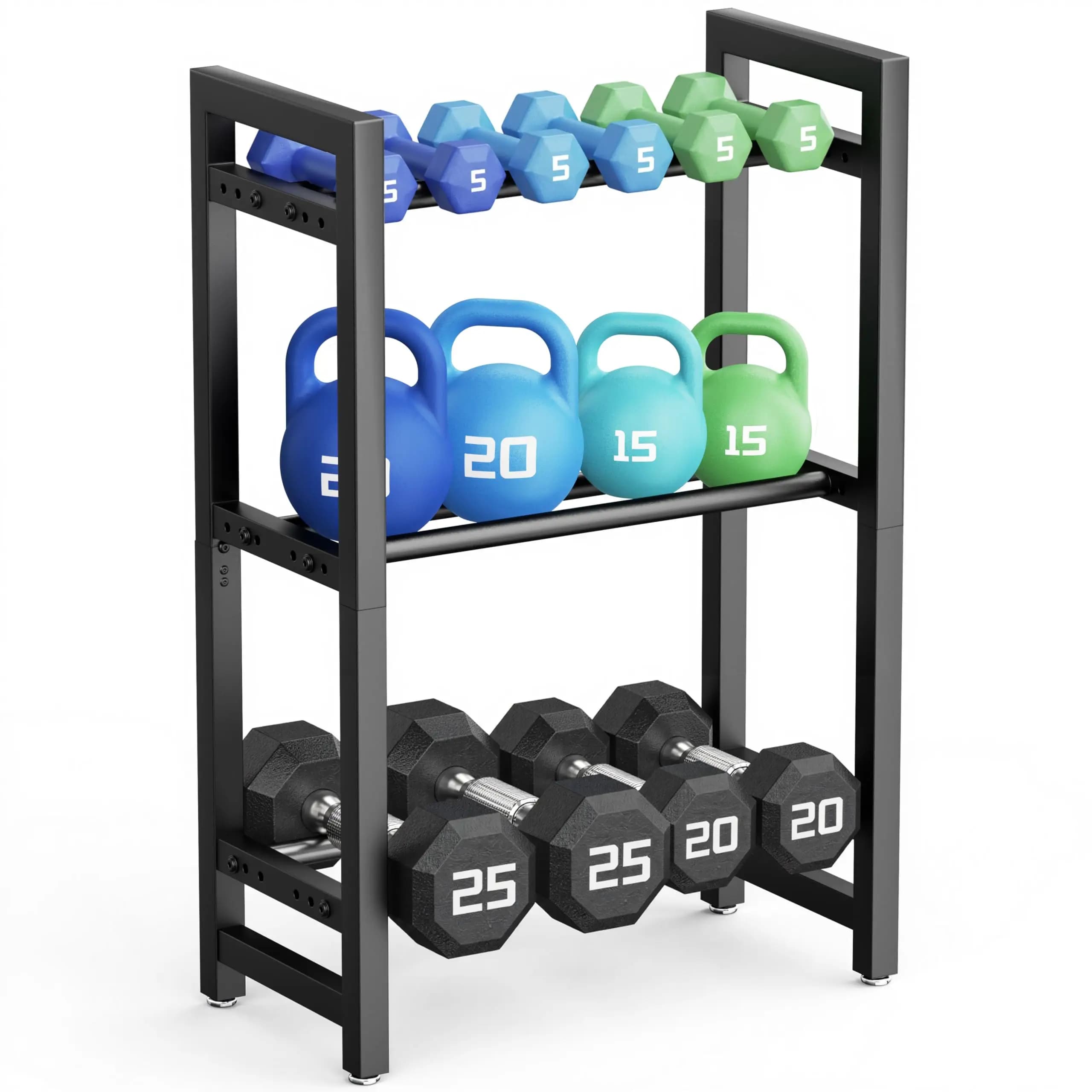 3-level adjustable handlebar support, 20 inch length, durable, for home gym, for handlebars and kettlebell