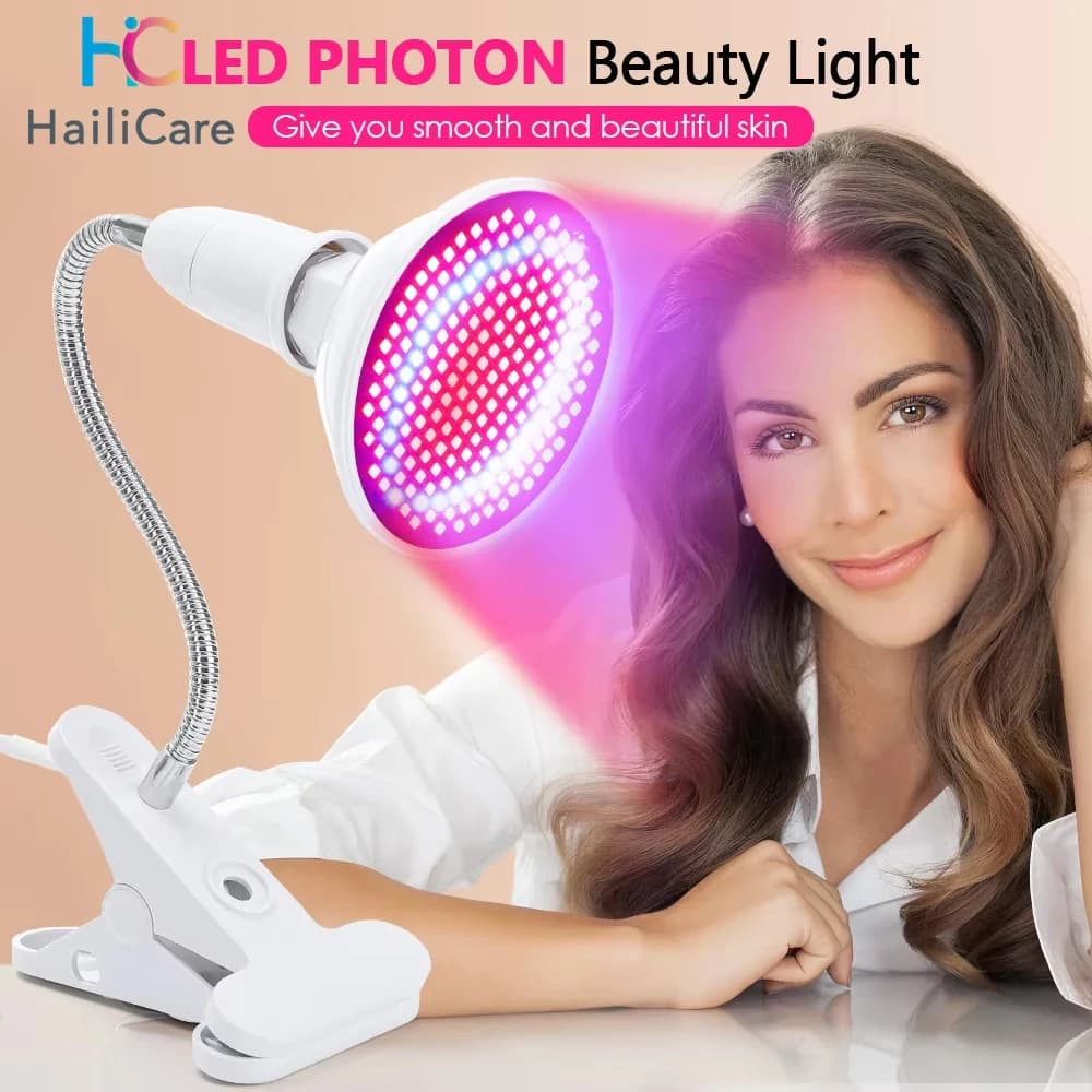 LED Luce rossa Terapia fotonica Maschera per il viso Strumento di bellezza SPA per il viso Acne Rimozione delle rughe Ringiovanimento della pelle Dispositivo antietà