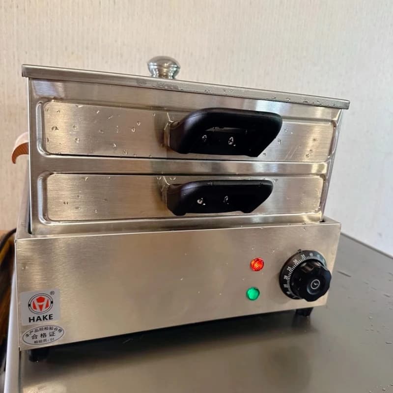 Macchina per rotoli di noodle di riso in acciaio inossidabile 304 piccola famiglia elettrica per colazione a vapore cassetto per noodle di riso elettrodomestico 220V