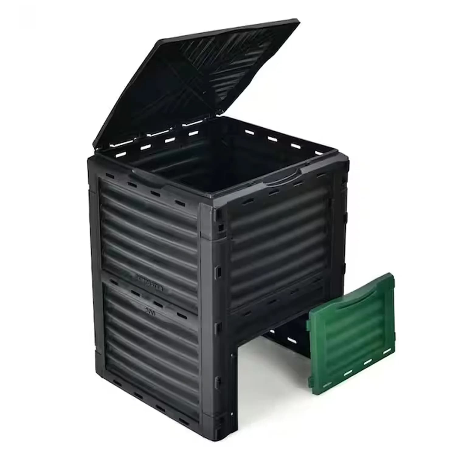 450L Large 118 Gallon Large Capacity Easy Assemble Degradable Plastic Composting Barrel Outdoor Garden Compost Bin