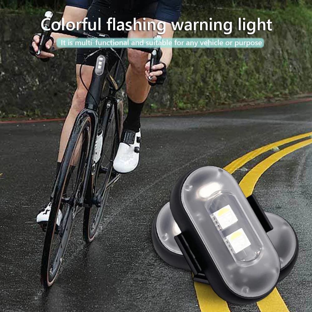 Luci LED Wireless per Auto con Telecomando, Luci di Emergenza LED Ricaricabili per Auto, Moto, Drone, Aereo, Bicicletta