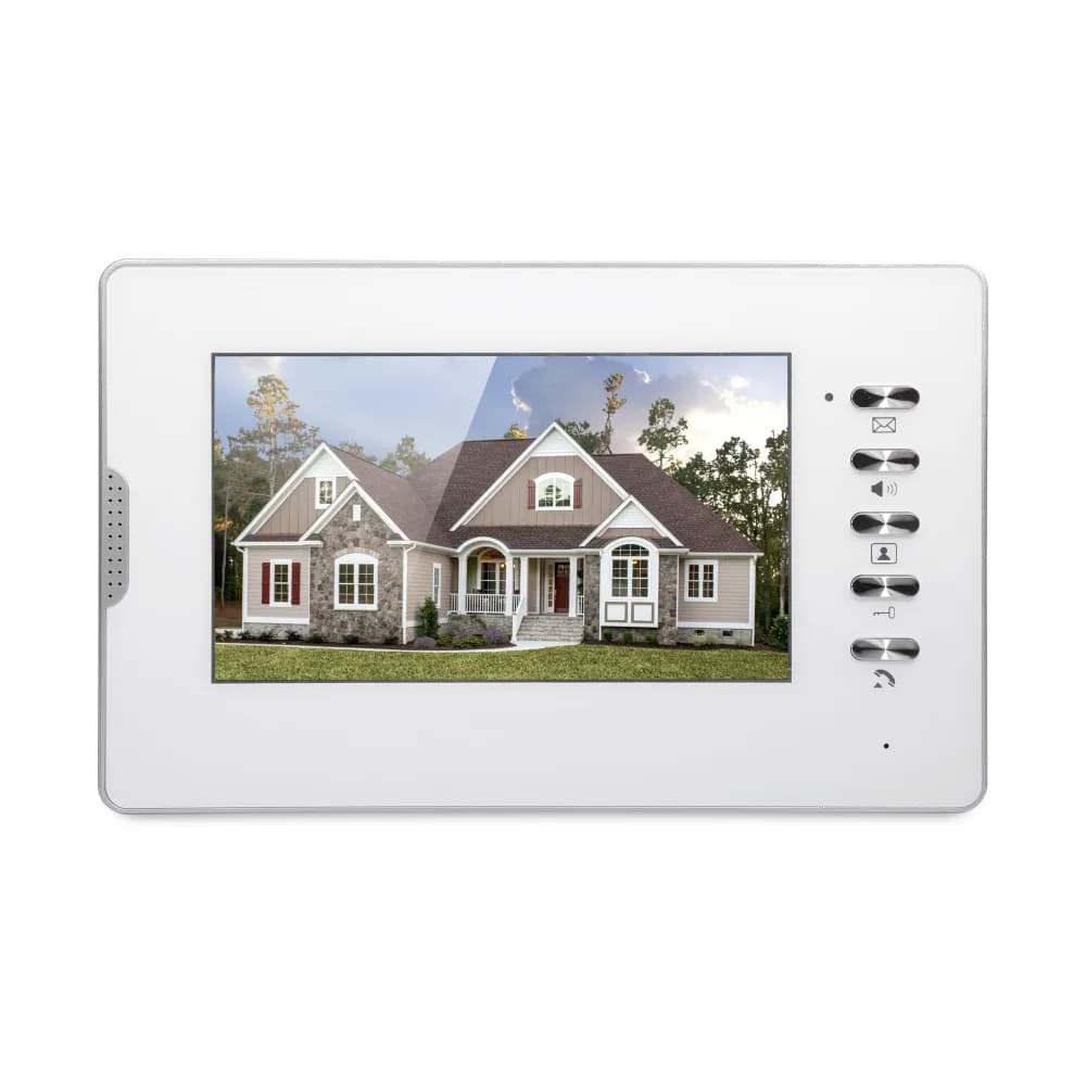 HOMSECUR Monitor interno a 4 fili da 7 pollici XM702-W per sistema videocitofonico HDS
