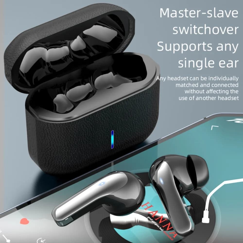 Nuovi Auricolari Bluetooth Wireless con Eccellente Audio Stereo, Controllo Touch, Cancellazione del Rumore per Sport, Microfono Integrato