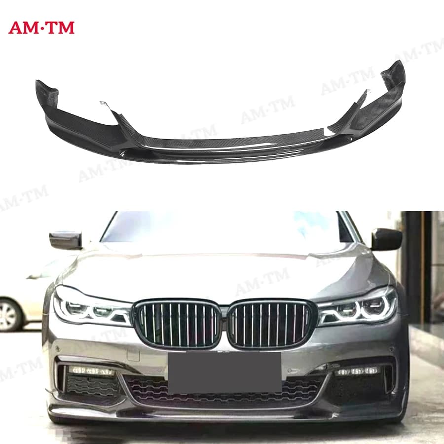 Splitter Anteriore in Fibra di Carbonio per BMW Serie 7 G11 G12 730i 740i M760 M Sport 2015-2018, Parti del Kit Carrozzeria, Accessori Auto