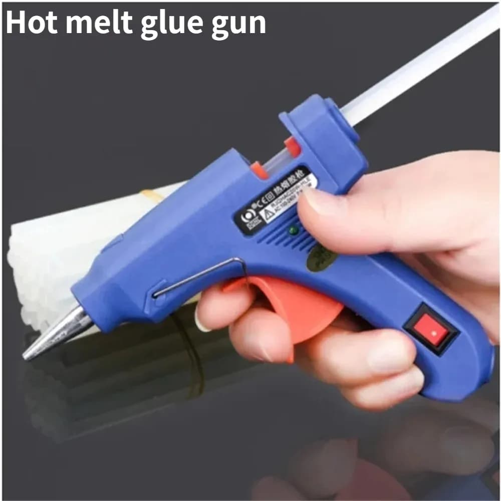 Mini Pistola per Colla a Caldo per Uso Domestico e Industriale, Strumento Elettrico Termico EU/US per Riparazioni con Stick di Colla da 7mm