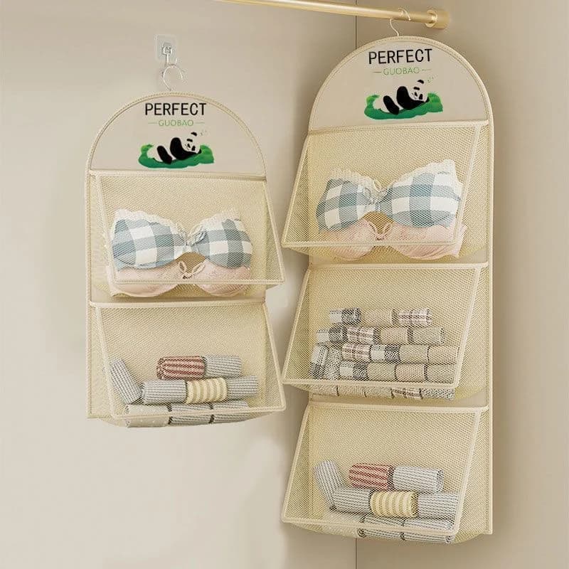 Multilayer Sock Sock Organizer Pocket Clothes Hanger for Wardrobe Suspended Storage Bag for Underwear Socks Wardrobe to store clothes