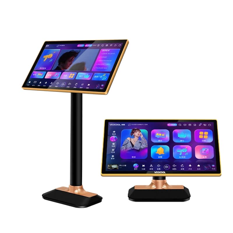 19.5 Inch HD Wireless Touch All-in-One Home KTV Karaoke Jukebox Plastic Song Ordering Machine for Home Theater System